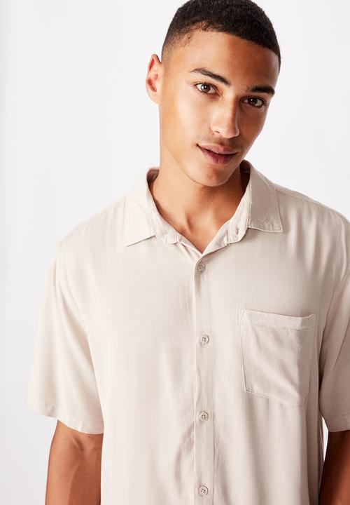 Cotton On - 91 short sleeve shirt - stone