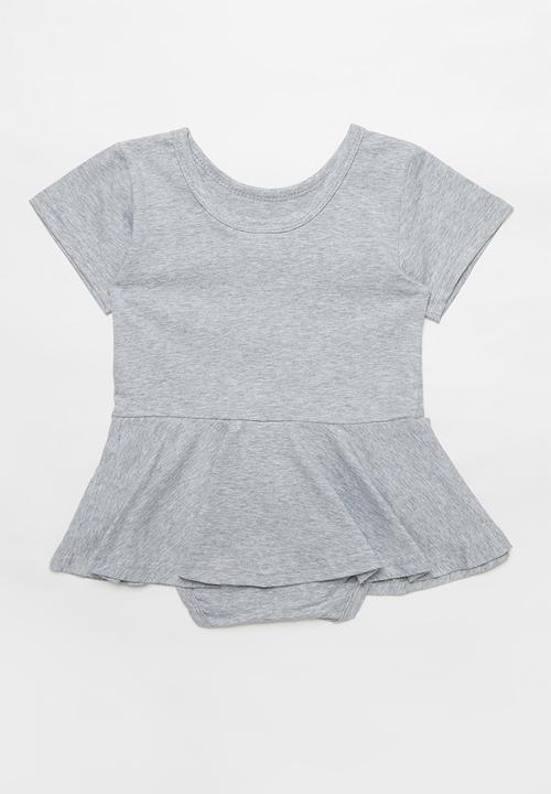 Pop Candy - Girls dress romper - grey