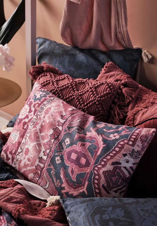 Linen House - Vashti duvet cover set - rhubarb