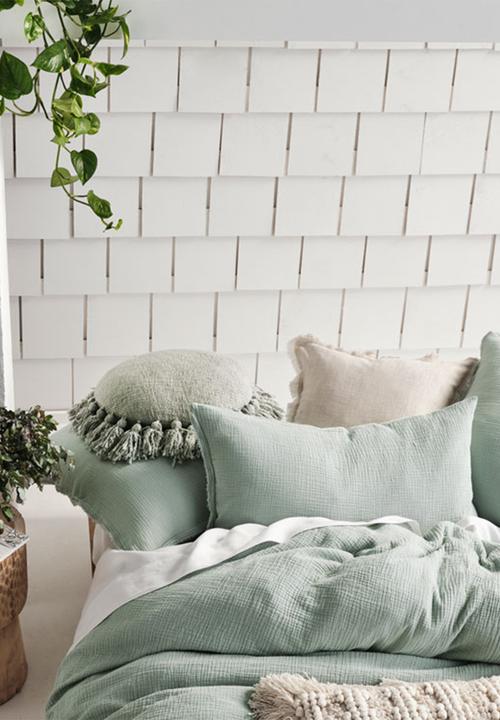 Linen House - Elysian duvet cover set - still water