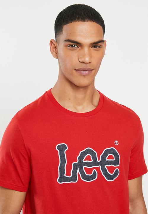 Lee  - Applique tee - red