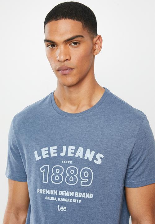 Lee  - Premium denim tee - blue