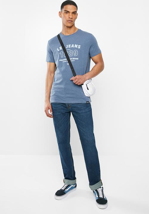 Lee  - Premium denim tee - blue