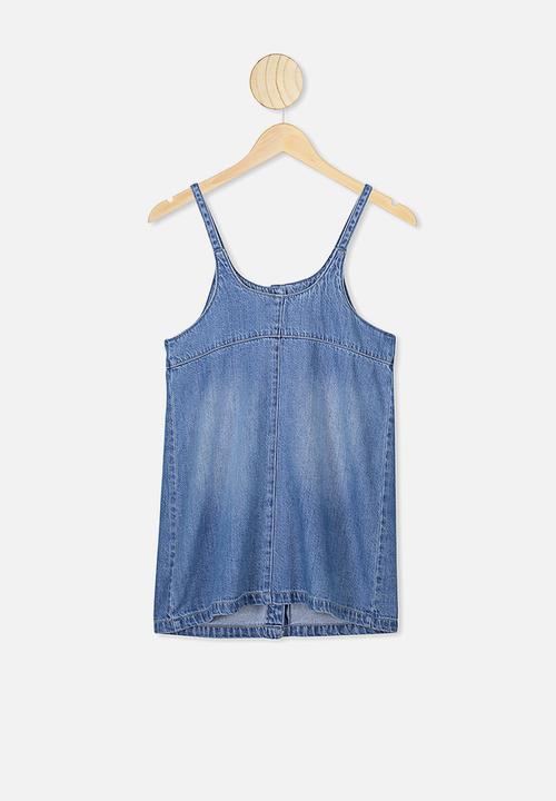 Free by Cotton On - Willow dress - blue