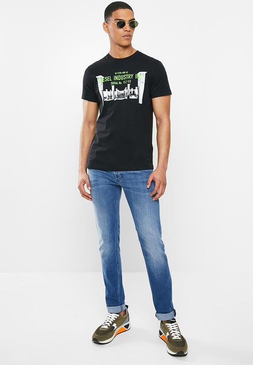 Diesel  - T-diego-s13 T-shirt - black