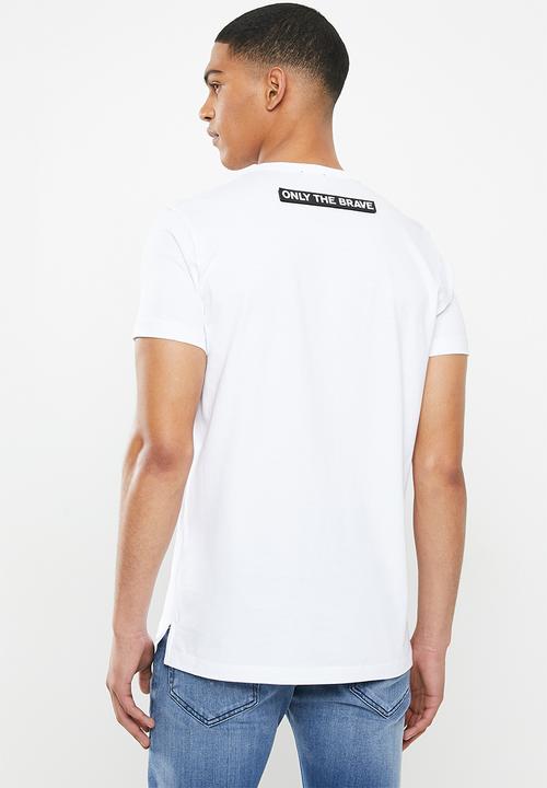 Diesel  - T-worky-slits T-shirt -white