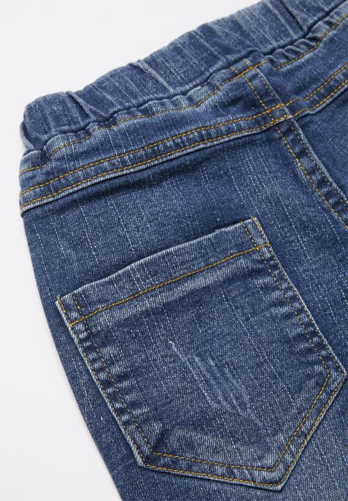Pop Candy - Girls elasticated jean - blue