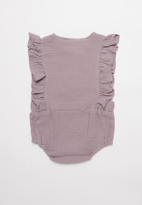 Pop Candy - Frill paysuit - purple