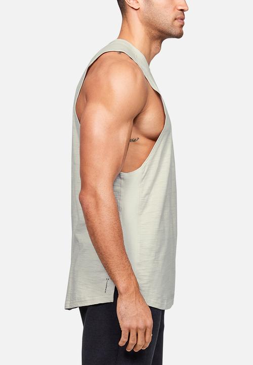Under Armour - Project rock charged cotton tank - stone