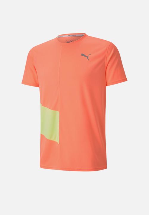 PUMA - Ignite ss tee - nrgy peach-fizzy yellow