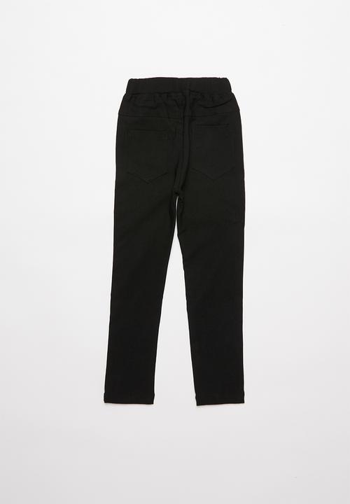 Pop Candy - Girls elasticated pant - black