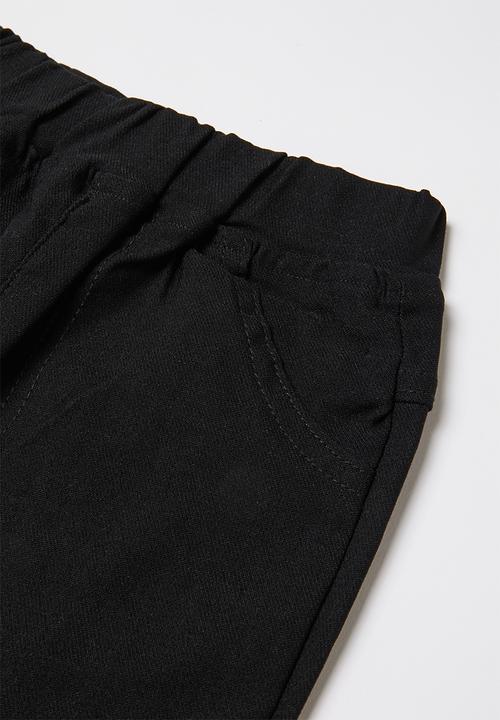 Pop Candy - Girls elasticated pant - black