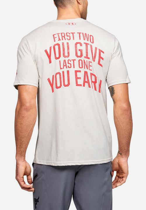 Under Armour - Project rock bsr short sleeve tee - white