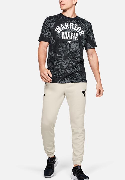 Under Armour - Project rock aloha camo short sleeve tee - black