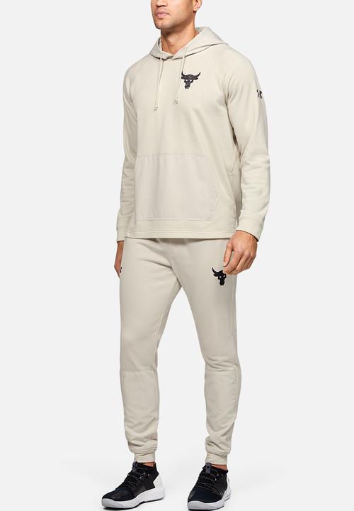 Under Armour - Project rock terry jogger - white