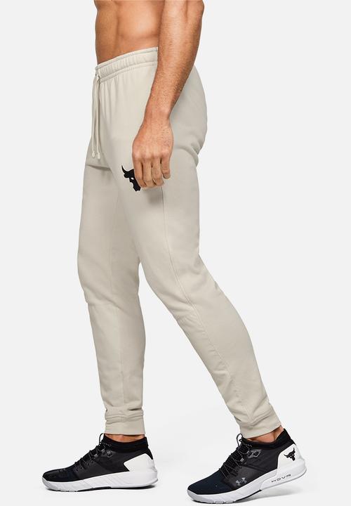 Under Armour - Project rock terry jogger - white