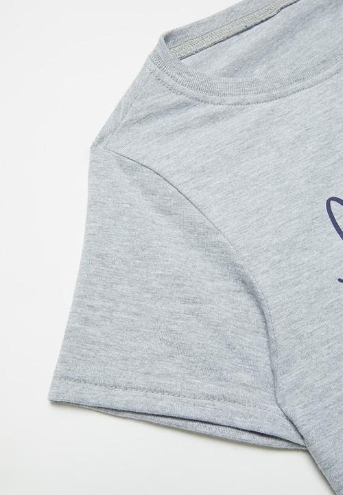 Rebel Republic - Printed tee - grey 
