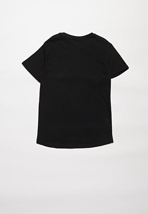 Rebel Republic - Boys styled short sleeve T-shirt - black