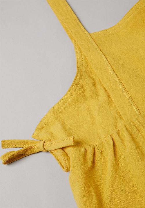 Pop Candy - Dress & tee set - yellow & white