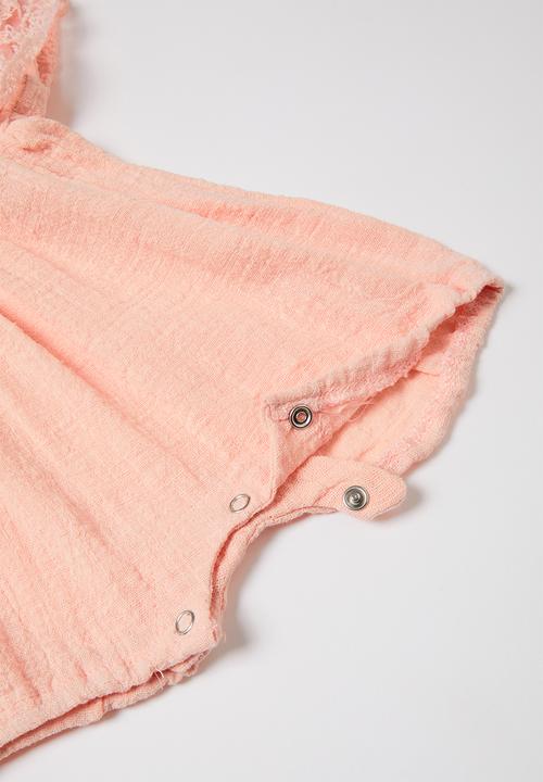 Pop Candy - Baby playsuit &  headband set - pink