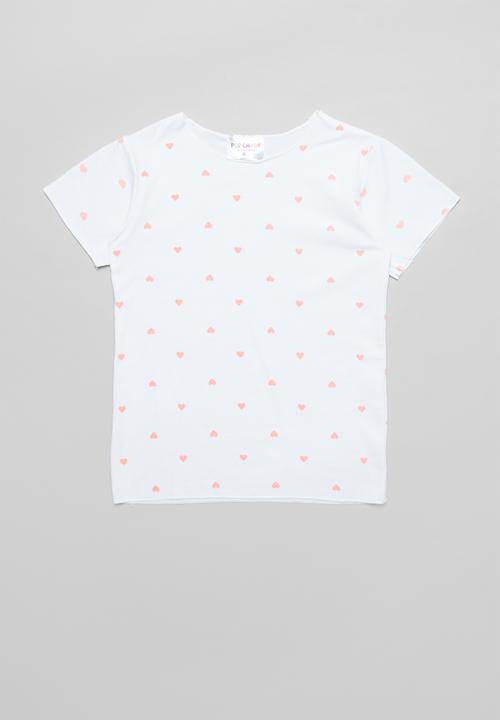 Pop Candy - Dress & tee set - pink & white