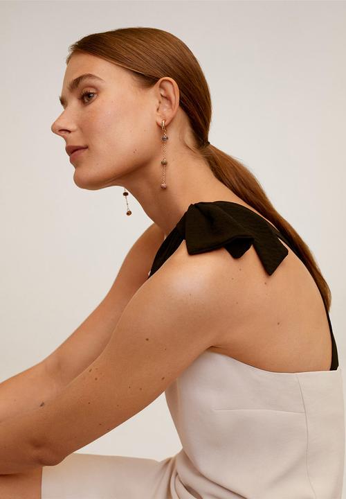 MANGO - Laz dress - cream