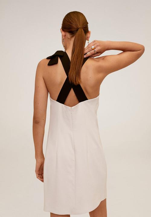 MANGO - Laz dress - cream