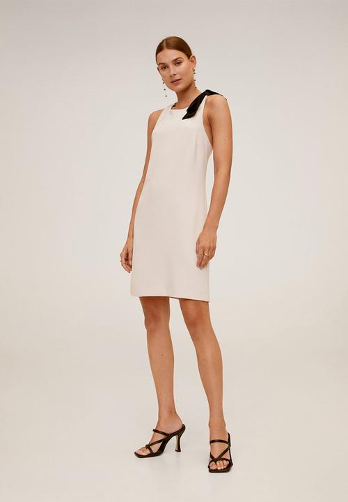 MANGO - Laz dress - cream
