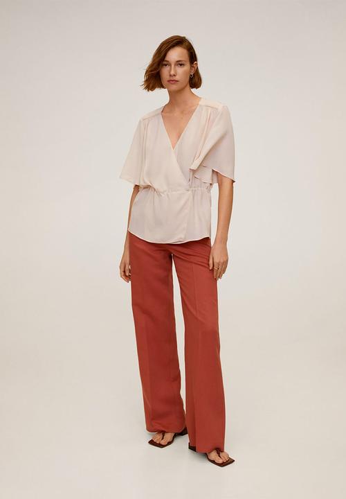 MANGO - Top rever - light/pastel pink
