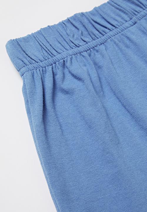 Rebel Republic - Shorts and tee pj set - blue & turquoise 