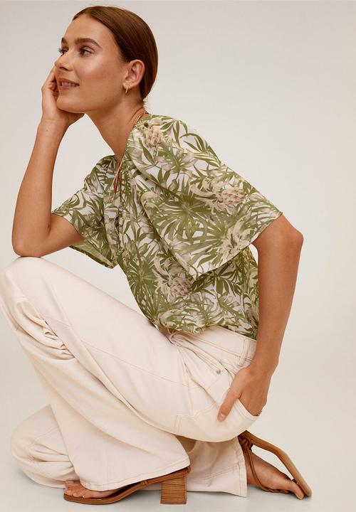 MANGO - Casca6 blouse - green