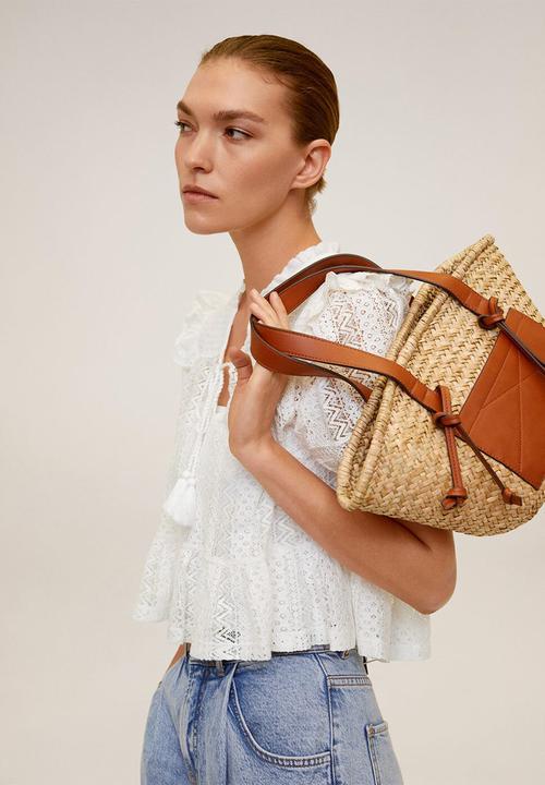 MANGO - T-shirt pasion - cream