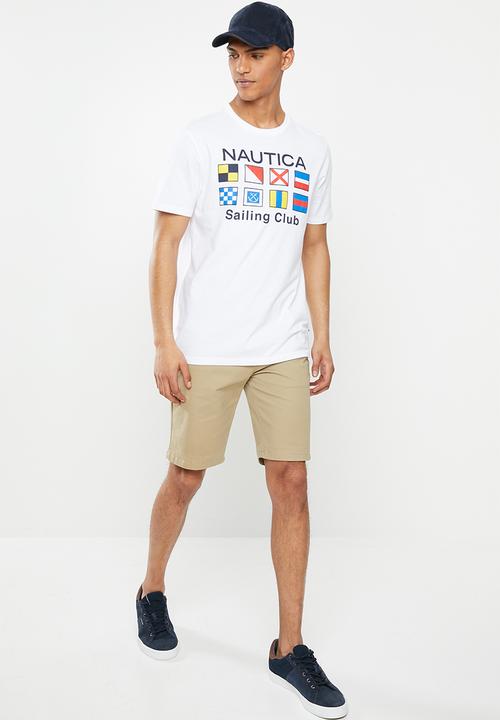 Nautica - Flags tee - bright white