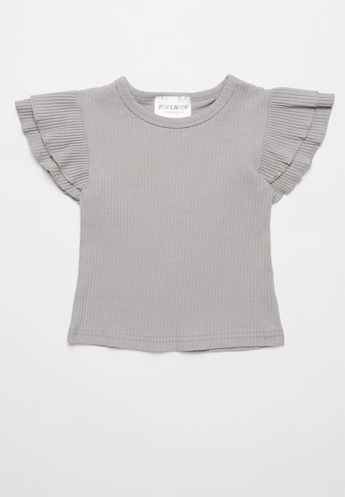 Pop Candy - Playsuit & tee set - grey & pink