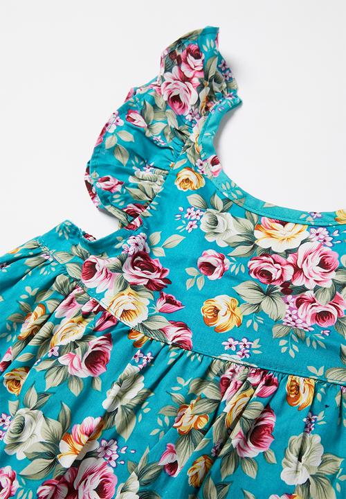 Pop Candy - Floral dress & pants set - multi