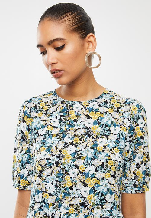 Blake - cotton poplin tiered mini dress