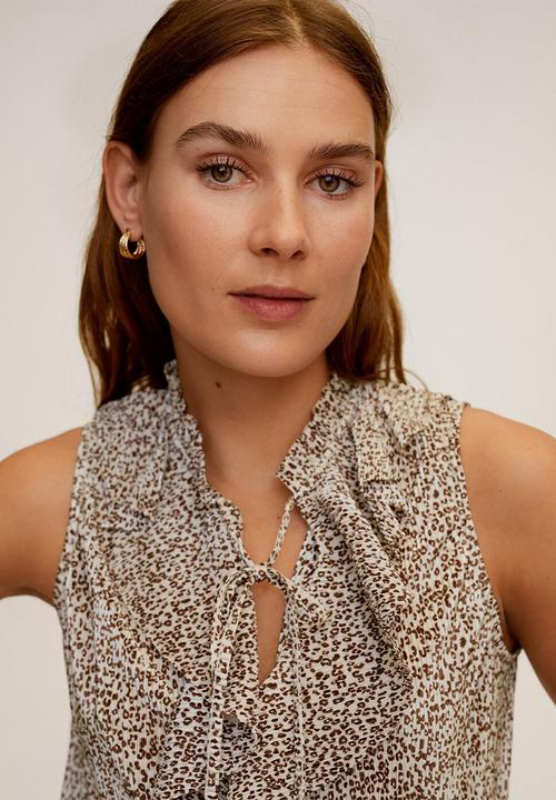 MANGO - Blouse aina - neutral