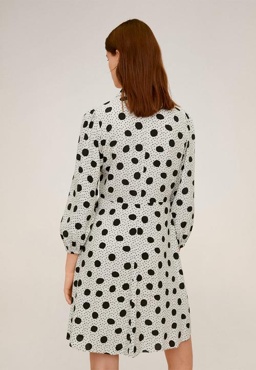 MANGO - Topis dress - black & white 