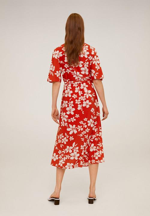 MANGO - Dotty dress - red & white 