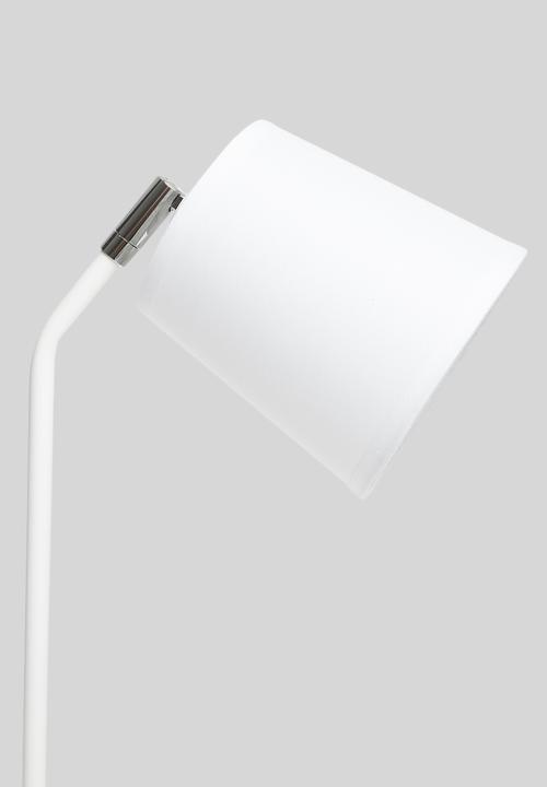 Sixth Floor - Simple side table lamp - white