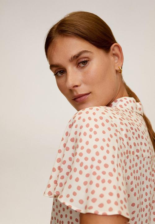 MANGO - Shirt clau - light beige