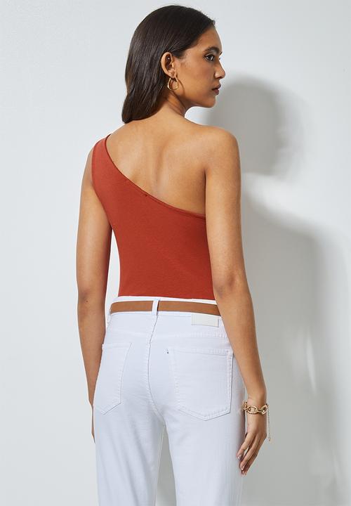 Superbalist - One shoulder bodysuit - rust