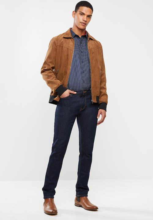 Pringle of Scotland - Blake long sleeve styled  shirt - navy & white