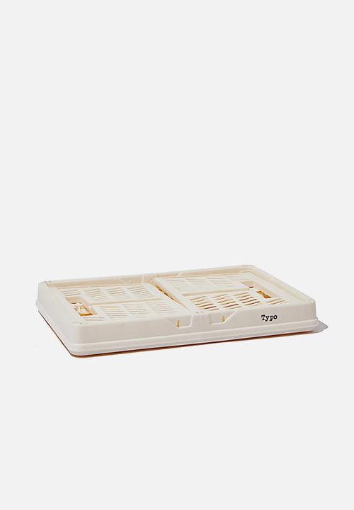 Typo - Small foldable storage -  ecru
