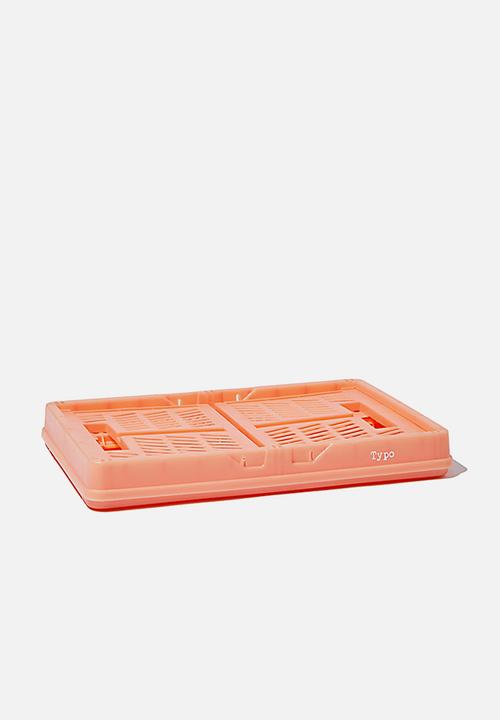 Typo - Small foldable storage - peach