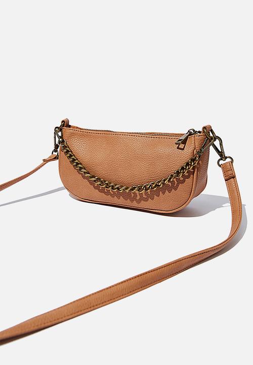 Rubi - Sophia chain cross body bag - tan