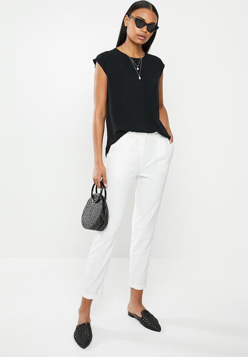 edit - Woven basic shell - black