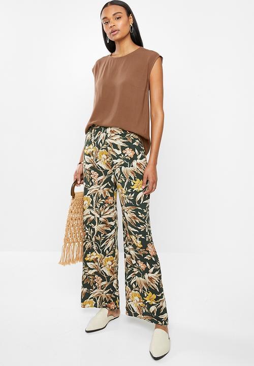 edit - Woven basic shell - brown