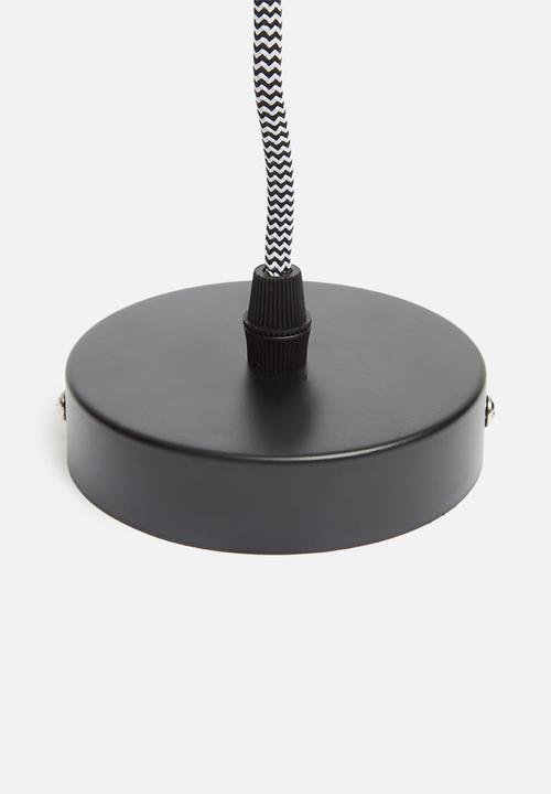 Sixth Floor - Metro pendant - black