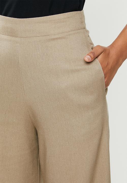 edit - Linen wide leg - taupe